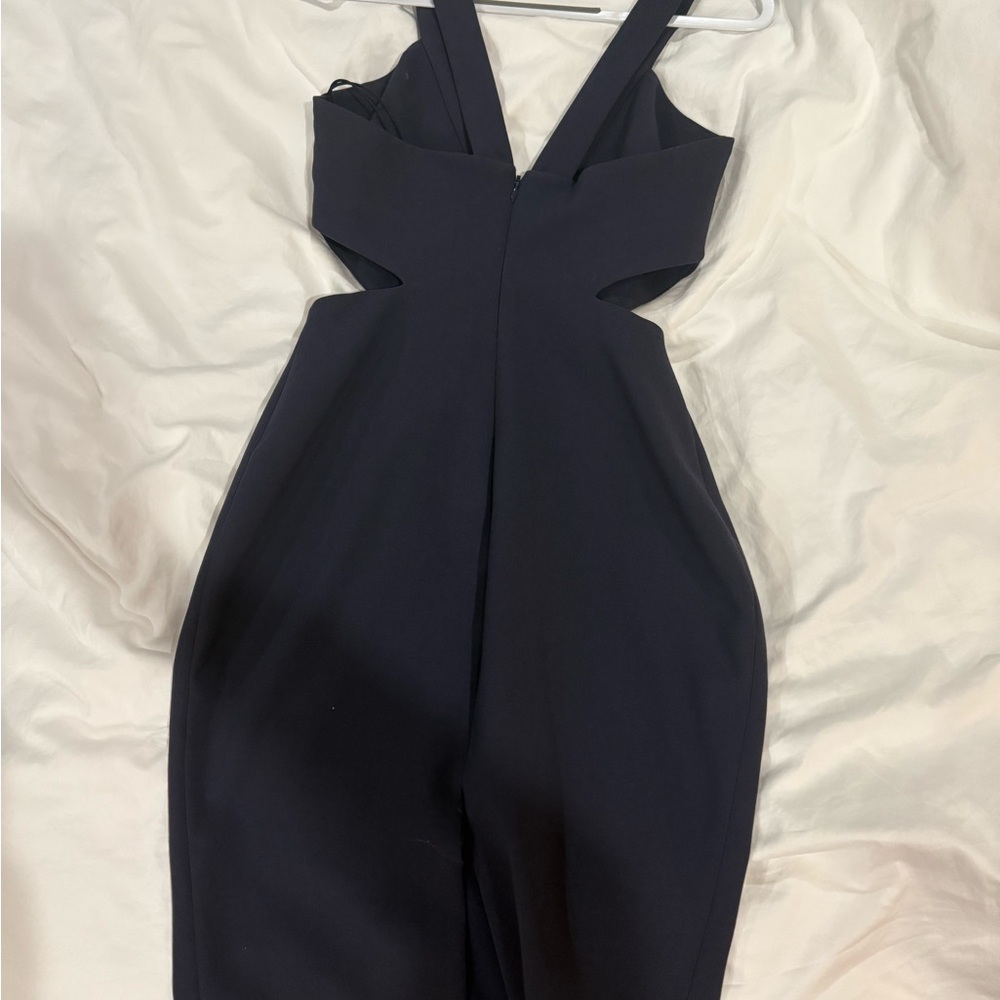 Likely midi below knee cutout dress navy size 6 women’s